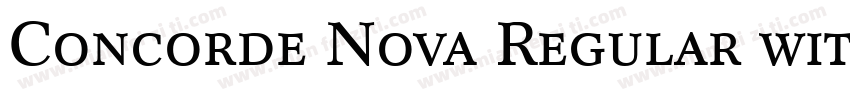 Concorde Nova Regular with Small Caps字体转换